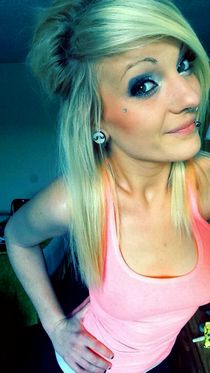Lusty teen is stretching